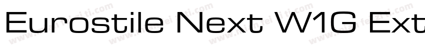 Eurostile Next W1G Ext Bold It字体转换